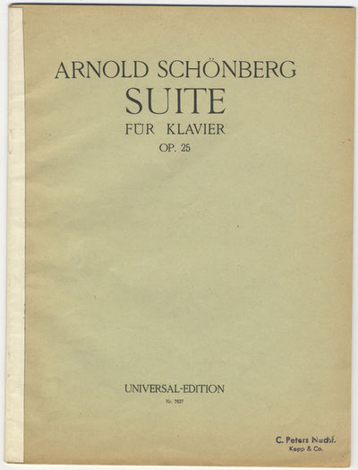 [Op. 25]. Suite für Klavier