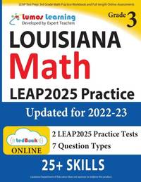 LEAP Test Prep: 3rd Grade Math Practice Workbook and Full-length Online Assessments:: LEAP Study Guide