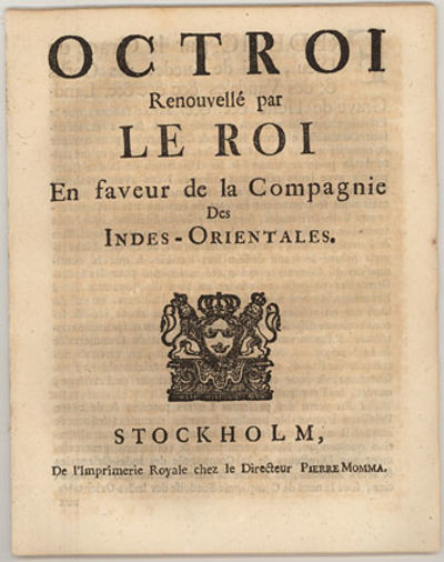 Octroi renouvellé par le roi en faveur de la…