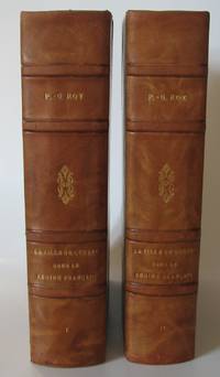 La Ville de Québec sous le régime français. Deux volumes by Pierre-Georges Roy - Hardcover - 1930 - from Librairie La Foret des livres (SKU: R2284)