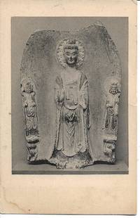 6th Century Chinese Buddhist Stone Sculpture on Vintage 1910s-20s Postcard by The Meriden Gravure Company - ca 1910s-20s