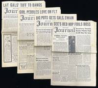 GIRL PEDDLES LOVE ON FLY" -- Four (4) Issues of the Scandal Sheet "Mid-Town Journal", 1950-1953