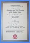 Official Donald J Trump 2017 Presidential Inauguration Invitation Silver Ticket with Map on the Back