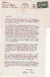 27 TLsS, 10 ALsS, 4 APCs, 67 pp., most dating from 1989 to 2003, w/ 1 early letter, Aug. 1963; mostly sent from Fresno, CA; New York City and Brooklyn, to his brother Eli Levine. Many letters in large type, especially May 27, 2001 and after. 1 TL, May 6, 1998, addressed to "Fischele," probably Eli to PL