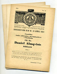 Bokauktion den 10-13 april 1951. Framlidne andre…