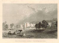 View of  the Country House, Featherstone Castle after T. Allom by J. Tingle.