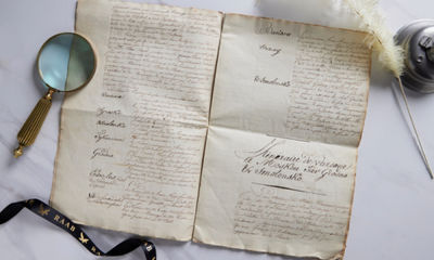 Original, Unpublished Notes for Napoleon's Invasion of Russia, Prepared for the Invasion, from the Archives of Napoleon's Senior Aide de Camp Charged with Planning that Invasion
