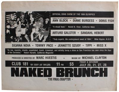 Official Drag Show of the 1984 Olympics Promotional Flyer LGBTQ