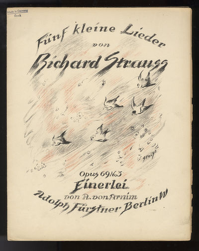 [Op. 69 no. 3] Fünf kleine Lieder nach Gedichten von A. von Arnim und H. Heine ... 3. Einerlei. [Piano-vocal score]