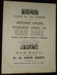 cover of 1853 Three Vintage Advertisements for Clothiers, Steam & Gas Pipes , Jewelry