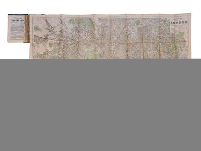 Bacon's New Map of London, Divided into half mile…