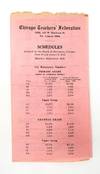 1922 Chicago Teachers' Union Pay Scedule (Ephemera)