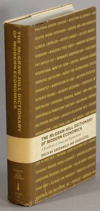 The McGraw-Hill dictionary of modern economics: a handbook of terms and organizations