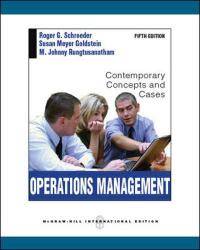 image of Operations Management: Contemporary Concepts and Cases
