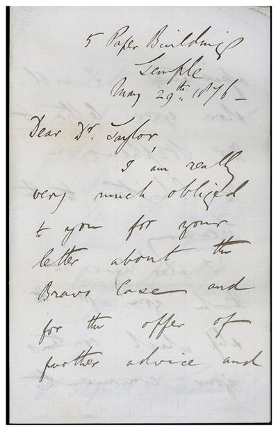 Correspondence and galley proof relating to the Balham poisoning case