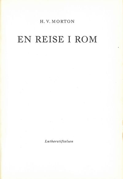 En reise i Rom.