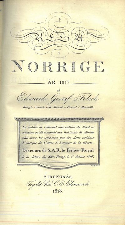 Resa genom Skandinavien (Danmark, Sverige, Norrige) År 1817. Öfversättning af Carl Eric Rademine. (photo 2)