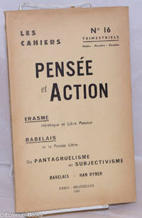 Les Cahiers Pensée et Action: no. 16, Octobre-Novembre-Decembre 1961