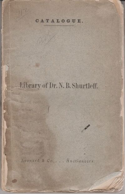Library of Dr. N.B. Shurtleff.