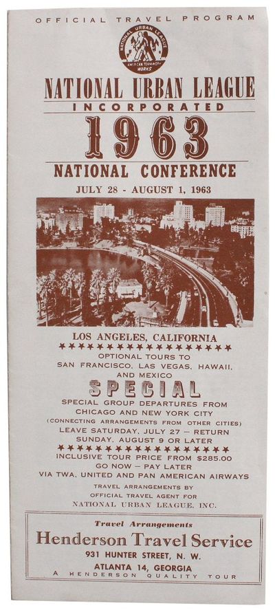 1963 National Urban League Incorporated National Conference Program