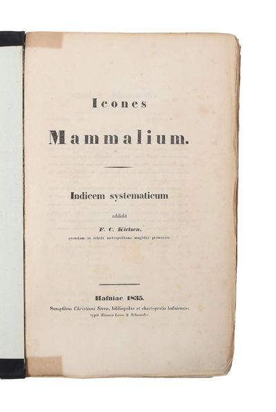 Icones Mammalium. Indicem Systematicum.