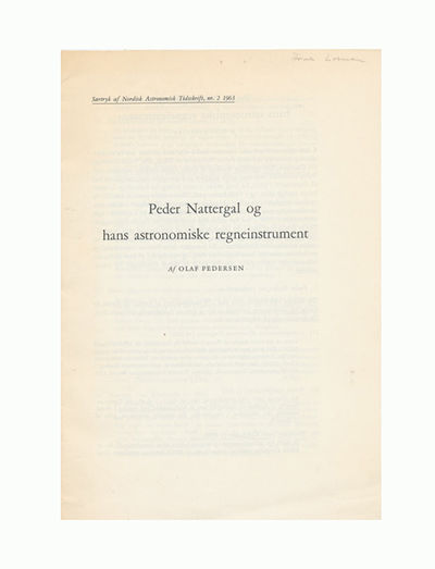 Peder Nattergal og hans astronomiske…