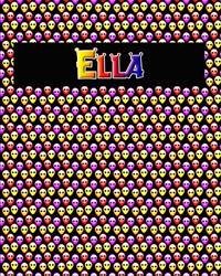 120 Page Handwriting Practice Book with Colorful Alien Cover Ella: Primary Grades Handwriting Book