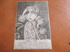 The Seven Deadly Sins / Superbia. Prydee (Original Antique Engraving From Series The Seven Deadly Sins)
