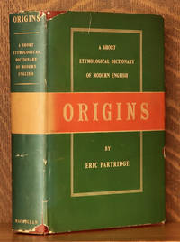 cover of ORIGINS, A SHORT ETYMOLOGICAL DICTIONARY