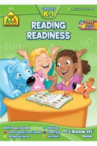 School Zone - Reading Readiness Workbook - 64 Pages, Ages 5 to 7, Kindergarten to 1st Grade,...