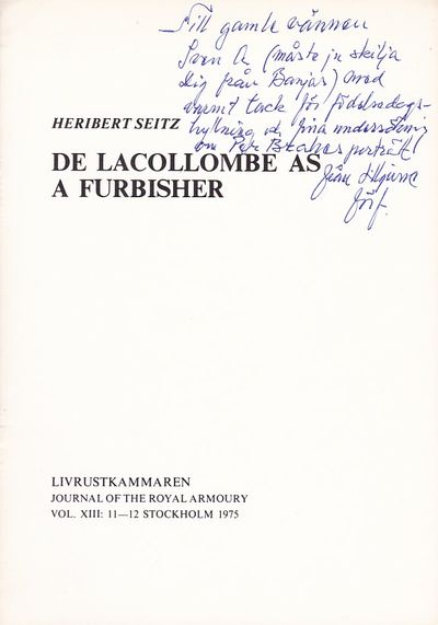 De Lacollombe as furbisher. Offprint from…