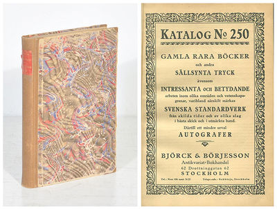 Björck & Börjesson. Katalog 250. Gamla rara…