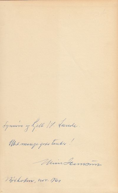 (HAMSUN, KNUT) Regnbuen.