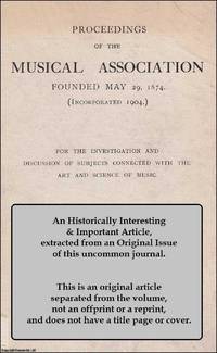 Mental Processes in Music. An Essay. An original article from The Proceedings of The Musical...