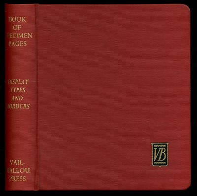 Book of Display Types. The Vail-Ballou Press