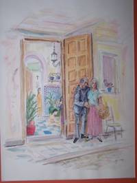 Original Artwork Entitled "Family in Rota, Spain"