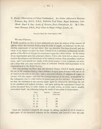 Further Observations on Voltaic Combinations. In a Letter addressed to Michael Faraday...