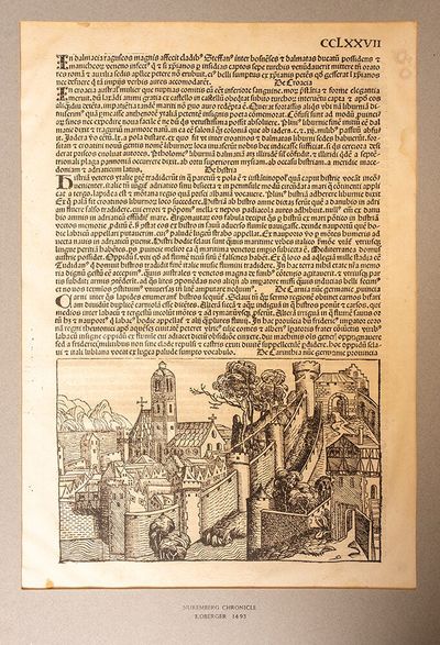 Original leaves from famous European books