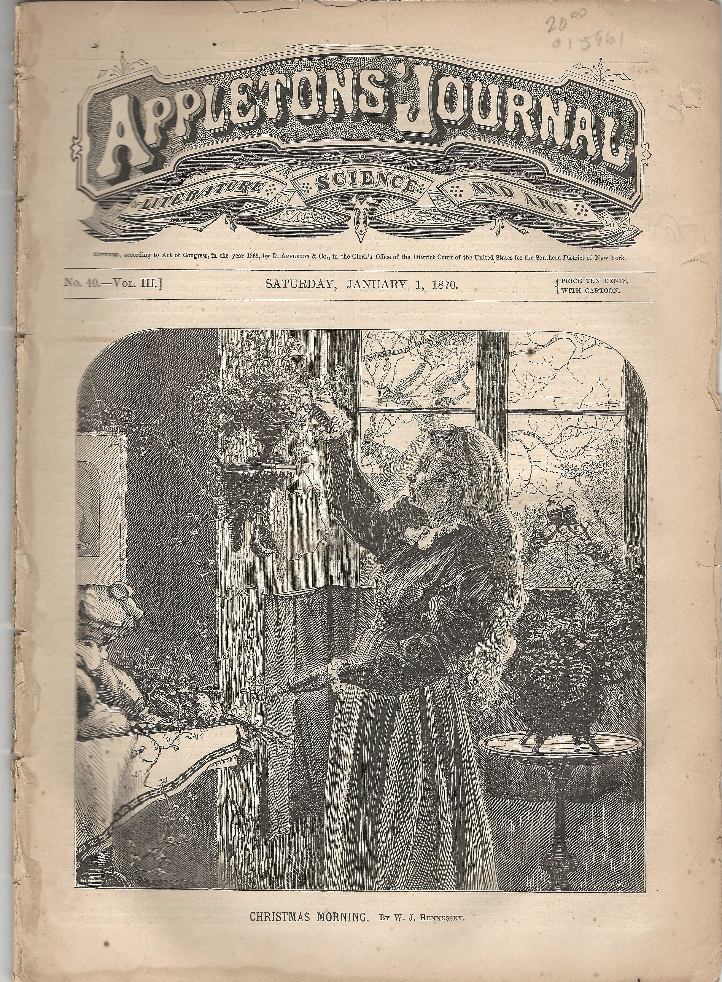 BIBLIO Appleton's Journal Literature, Science and Art Volume III