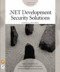 .NET Development Security Solutions by John Paul Mueller - 2003