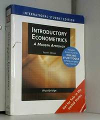 image of Introductory Econometrics: A Modern Approach