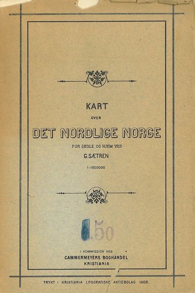Kart over det nordlige Norge. For skole og hjem…