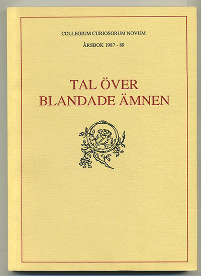 Collegium curiosorum novum årsbok 1987-89. Tal…