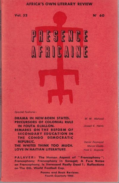 Presence Africaine Volume 32, Number 60