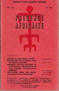 Presence Africaine Volume 32, Number 60