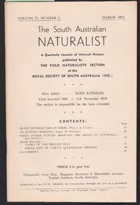 The South Australian Naturalist Vol.27 No.3 March 1953