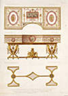 Design of a Harpsichord executed in London, with different coloured woods, for the Empress of Russia