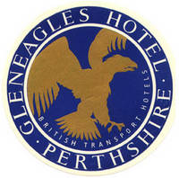 Baggage label for Gleneagles Hotel.