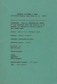 DEATH OF A LITERARY WIDOW by Robert BARNARD - Paperback - Uncorrected Proof - 1980 - from SCENE OF THE CRIME ® (SKU: 002251)