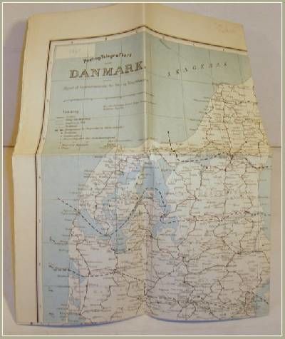 POST - OG TELEGRAFKORT OVER DANMARK.